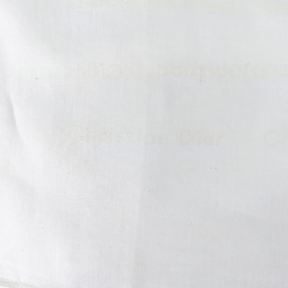 Christian Dior Vintage Cream Buttercream Yellow Cotton Handkerchief Scarf - Picture 4 of 6